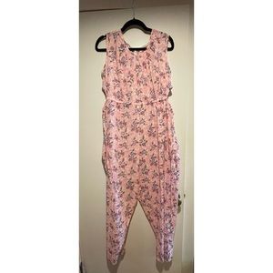 Caron Callahan Goa Jumpsuit - Pink Coral Floral